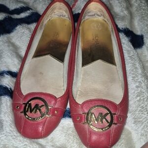 Michael Kors Red Flats Timeless Style